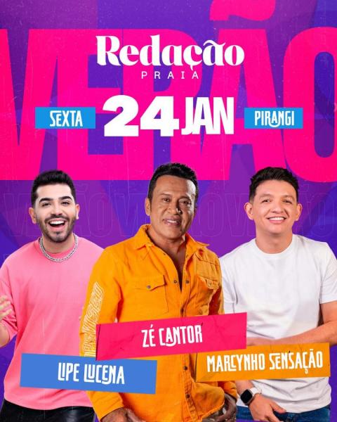 Zé Cantor, Lipe Lucena e Marcynho Sensação