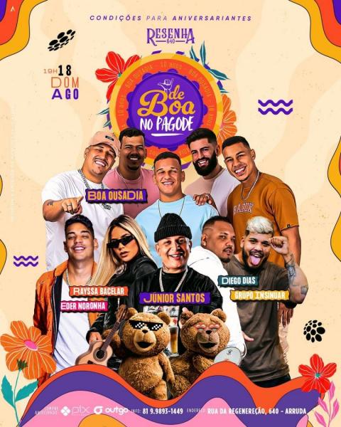 Boa Ousadia, Rayssa Bacelar, Diego Dias, Júnior Santos e Grupo Insinuar - De Boa no Pagode