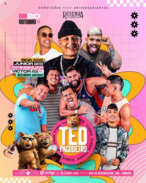 Boa Ousadia, Junior Santos, Grupo Insinuar, Victor Assis e Eder Noronha - Ted Pagodeiro