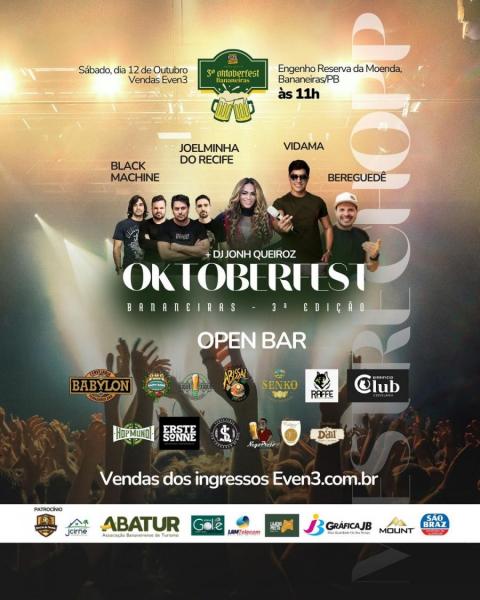 Black Machine, Joelminha do Recife, Vidama e Berguedê - 3ª Oktoberfest Bananeiras 2024