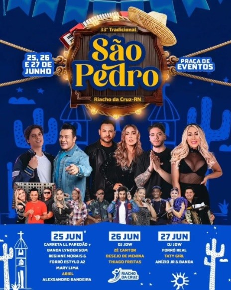 Taty Girl, Anízio Jr. & Banda, Forró Real e Dj Jow