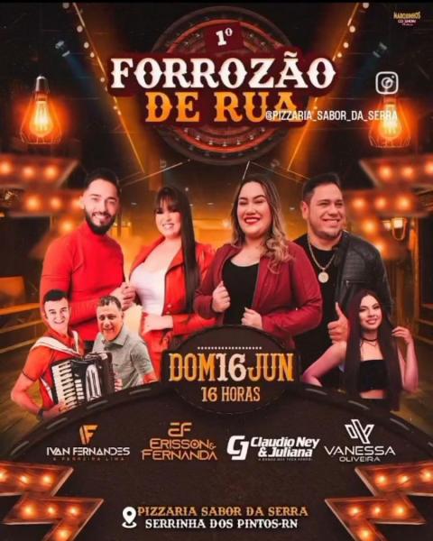Ivan Fernandes, Clauido Ney & Juliana, VAnessa Guerra e Erisson & Fernanda - 1º Forrozão de Rua