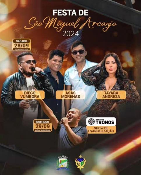 Asas Morenas, Diego Vumbora e Tayara Andreza - São Miguel Arcanjo 2024