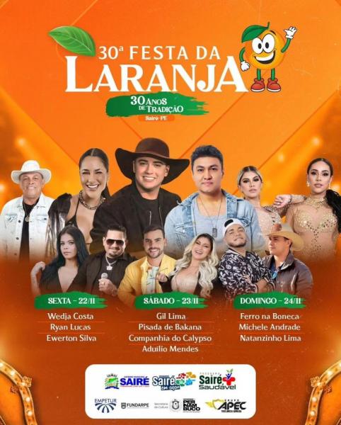 Gil Lima, Pisada de Bakana, Companhia do Calypso e Aduilio Mendes - 30ª Festa da Laranja 2024 de Sairé/PE