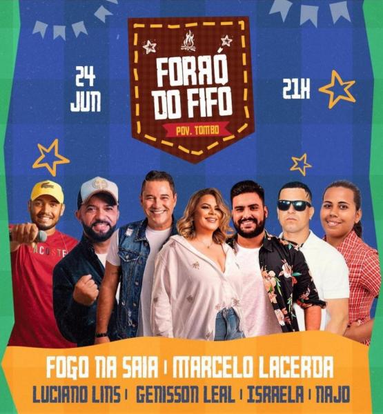Fogo na Saia, Marcelo Lacerda, Luciano Lins, Genisson Leal, Israela e Najo