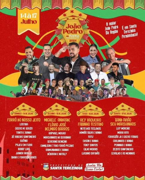 Rey Vaqueiro, Fabinho Testado, Neto dos Teclados, Damião Silva & Banda, Tatu, Edson & Banda, Tony Santos e Gildo Morares - João Pedro