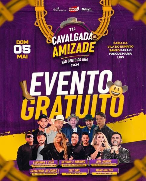 Luquinha & Zezo, Betinho & Nobinho, Jota Santos, Cavaleiros do Forró, Taty Girl e Mano Walter - 11ª Cavalgada da Amizade