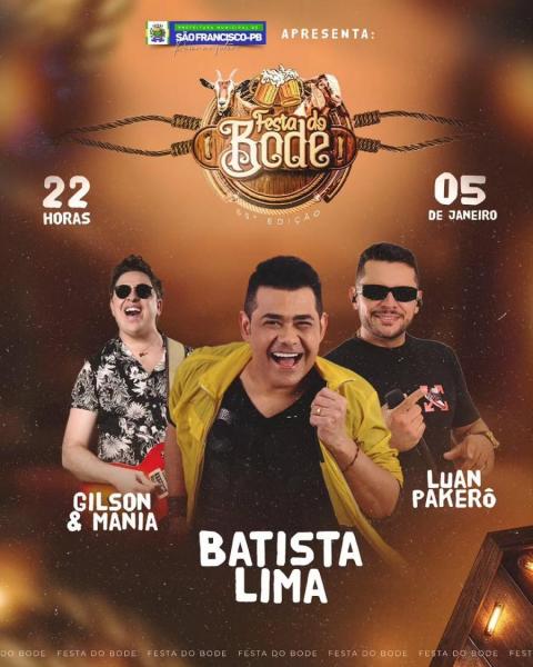 Batista Lima, Gilson & Mania e Luan Pakerô - Festa do Bode 2025