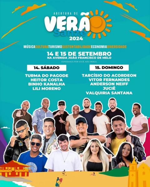 Turma do Pagode, Heitor Costa, Binho Kanalha e Lili Moreno - Abertura de Verão Sanzé 2024
