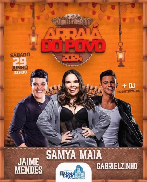 Samya Maia, Jaime Mendes e Gabrielzinho - Arraiá do Povo 2024