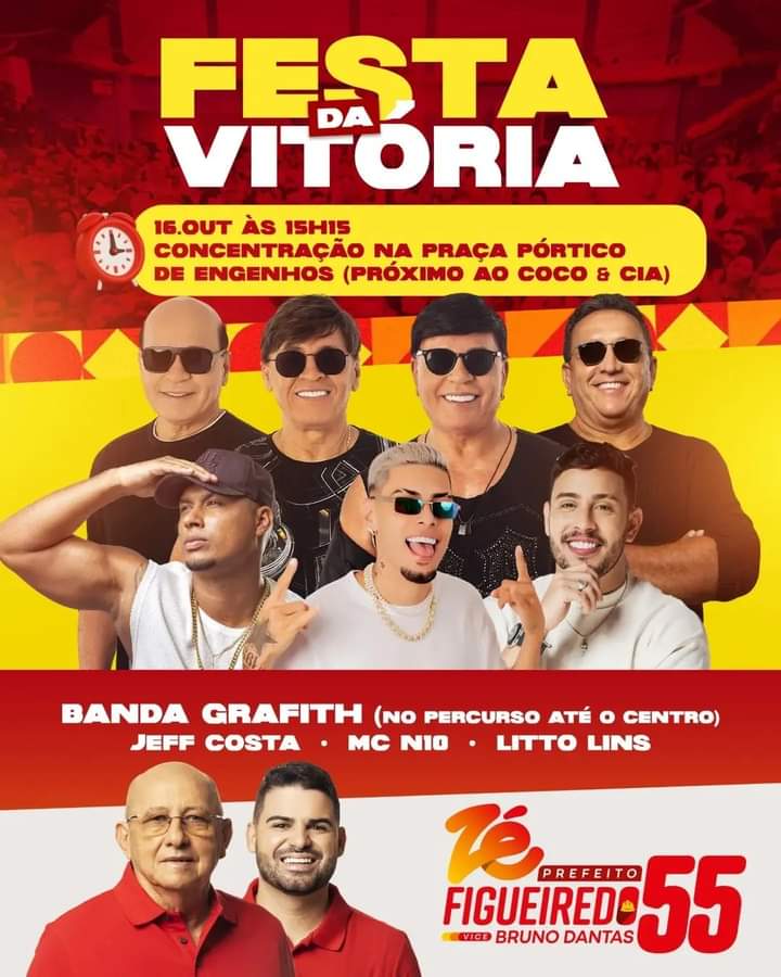 Banda Grafith, Jeff Costa, Mc N10 e Litto Links - Festa da Vitória