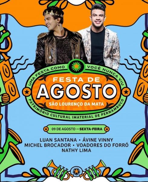 Luan Santana, Ávine Vinny, Michel Brocador, Voadores do Forró e Nathy Lima - Festa de Agosto