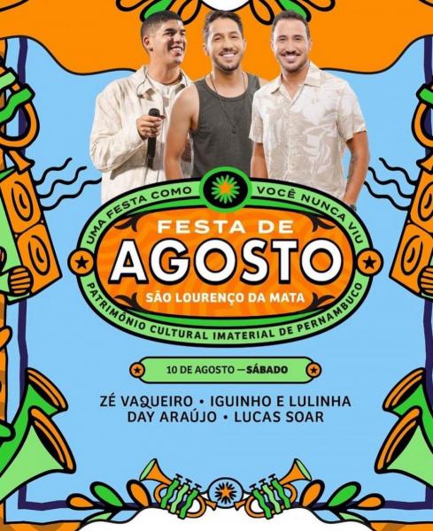 Zé Vaqueiro, Iguinho & Lulinha, Day Araújo e Lucas Soar - Festa de Agosto