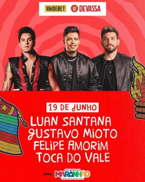Luan Santana, Gustavo Mioto, Felipe Amorim e Toca do Vale - Bumba Meu São João