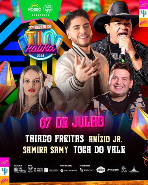 Thiago Freitas, Anízio Jr., Samira Samy e Toca do Vale