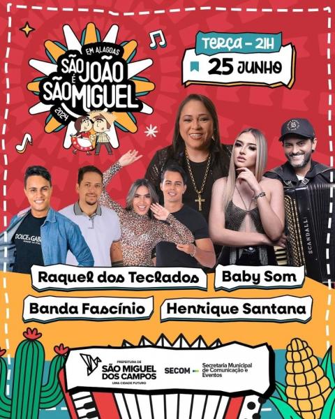 Raquel dos Teclados, Baby Som, Banda Fascínio e Henrique Santana