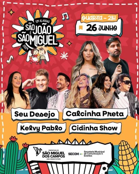 Seu Desejo, Calcinha Preta, Kelvy Pablo e Cidinha Show
