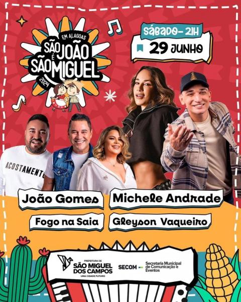 João Gomes, Michele Andrade, Fogo na Saia e Gleyson Vaqueiro