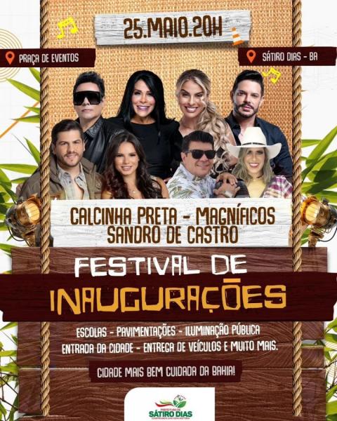 Calcinha Preta, Magníficos e Sandro de Castro - Festival de Inaugurações
