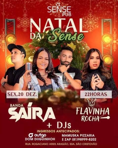 Banda Saíra e Flavinha Rocha - Natal da Sense