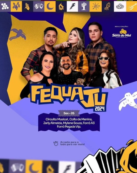 Circuito Musical, Collo de Menina, Jarly Almeida, Mylene Souza, Forró A3 e Forró Pegada Vip - FEQUAJU 2024