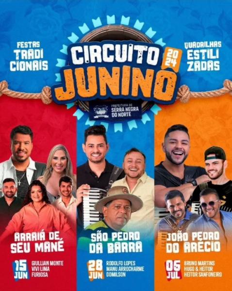 Giullian Monte, Vivi Lima e Furiosa - Arraiá de Seu Mané - Circuito Junino