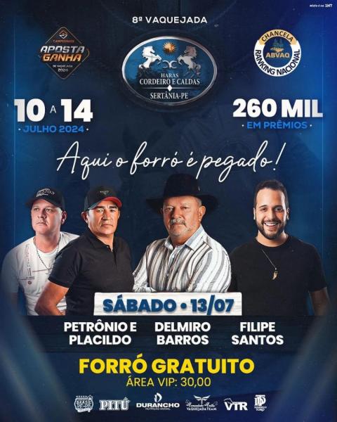 Delmiro Barros, Petrônio & Placildo e Filipe Santos