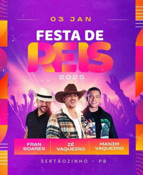 Zé Vaqueiro, Fran Soares e Manim Vaqueiro - Festa de Reis 2025
