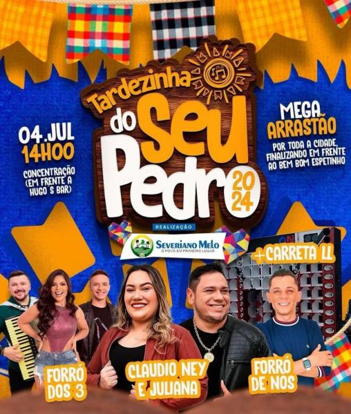 Claudio Ney & Juliana, Forró dos 3 e Forró de Nós - Tardezinha do Seu Pedro 2024