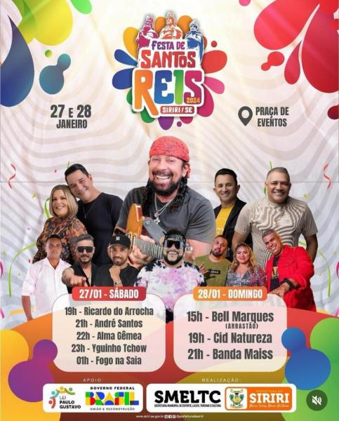 Bell Marques, Cid Natureza e Banda Mais - Festa de Santos Reis