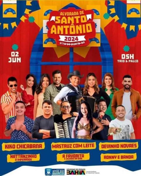 Kiko Chicabana, Mastruz com Leite, Devinho Novaes, Nattanzinho O Imperador, A Favorita e Ronny & Banda - Alvorada de Santo Antônio