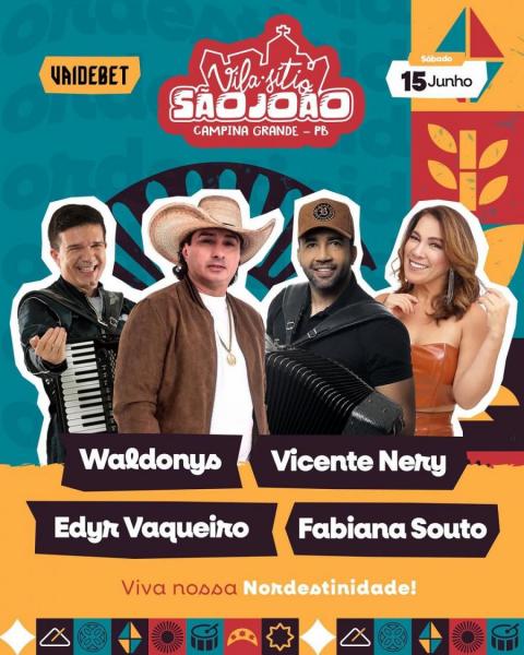 Waldonys, Vicente Nery, Edyr Vaqueiro e Fabiana Souto