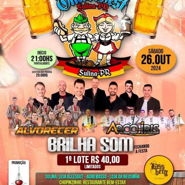 Banda Alvorecer, Banda Arco-íris e Brilha Som - 5ª Oktoberfest Sulina/PR