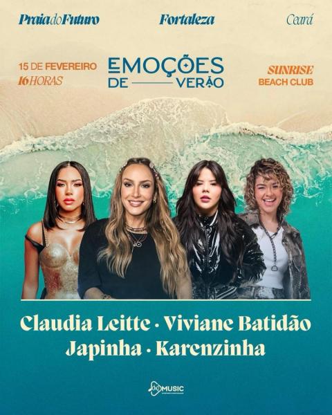 Claudia Leitte, Viviane Batidão, Japinha e Karenzinha - Emoçoes de Verão