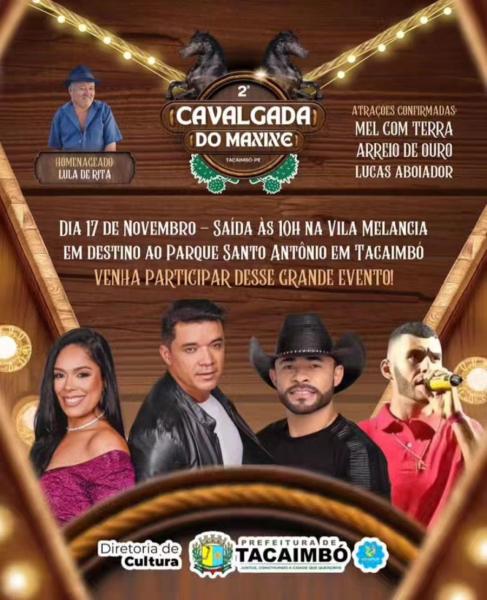 Mel com Terra, Arreio de Ouro e Lucas Aboiador - 2ª Cavalgada do Maxixe