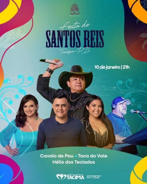 Cavalo de Pau, Toca do Vale e Hélio dos Teclados - Festa de Santos Reis 2025