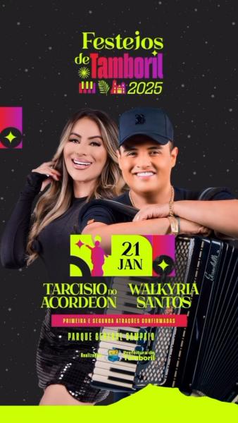 Tarcisio do Acordeon e Walkyria Santos - Festejos de Tamboril 2025
