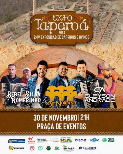 Bedel Silva & Romerinho, Os 3 do Nordeste e Cleyson Andrade - 24ªExpo Taperoá 2024