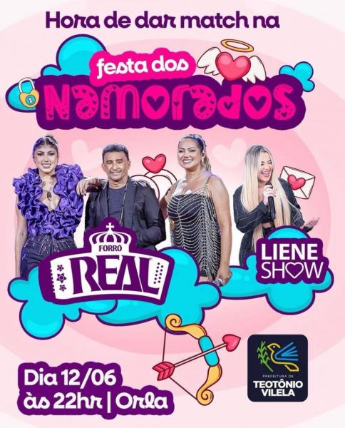 Forró Real e Liene Show - Festa dos Namorados
