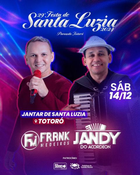 Frank Medeiros e Jandy do Acordeon - 29ª Festa de Santa Luzia