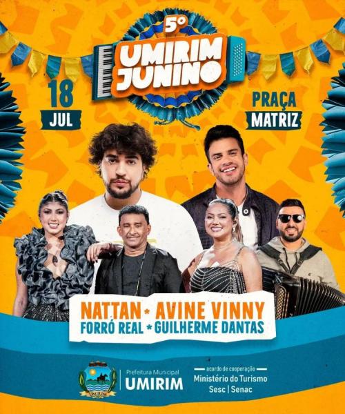 Nattan, Avine Vinny, Forró Real e Guilherme Dantas - 5º Umirim Junino