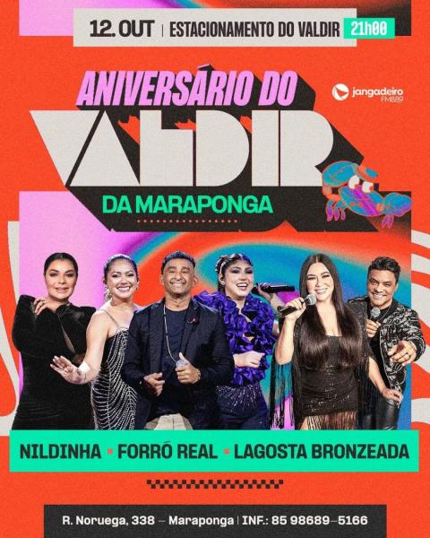 Nildinha, Forró Real e Lagosta Bronzeada - Aniversário do Valdir da Maraponga