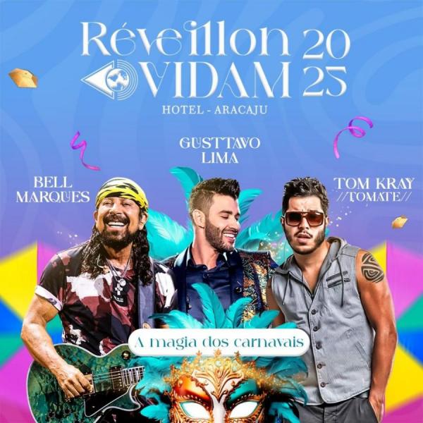 Bell Marques, Gusttavo Lima e Tom Kray Tomate - Réveillon Vidam 2025