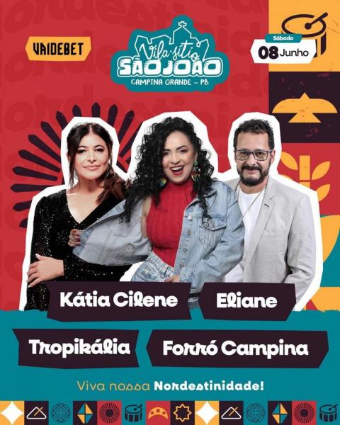 Kátia Cilene, Eliane, Tropikália e Forró Campina