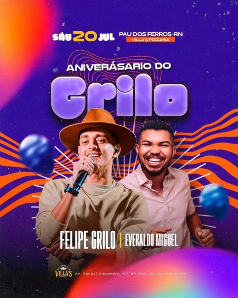 Felipe Grilo e Everaldo Miguel - Aniversário do Grilo