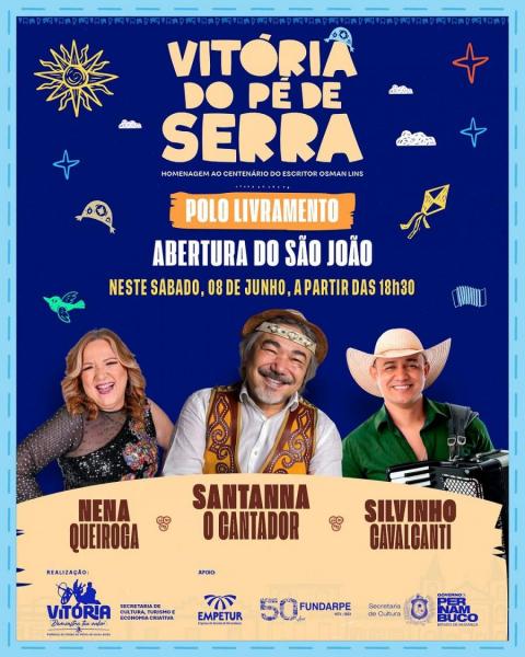 Santanna O Cantador, Nena Queiroga e Silvinho Cavalcanti - Vitória do Pé de Serra