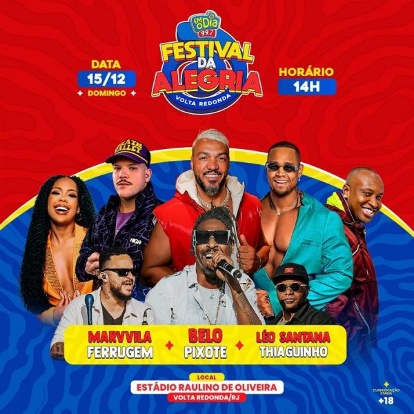 Belo, Pixote, Léo Santana, Thiaguinho, Marvvila e Ferrugem - Festival da Alegria 2024