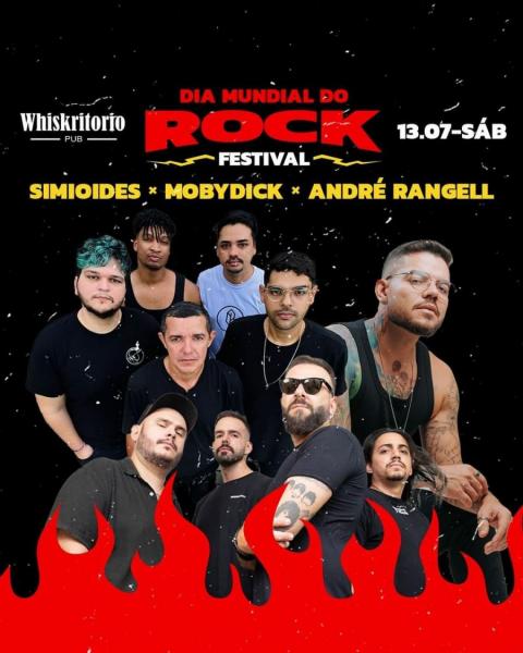 Simioides, Mobydick e André Rangell - Dia Mundial do Rock