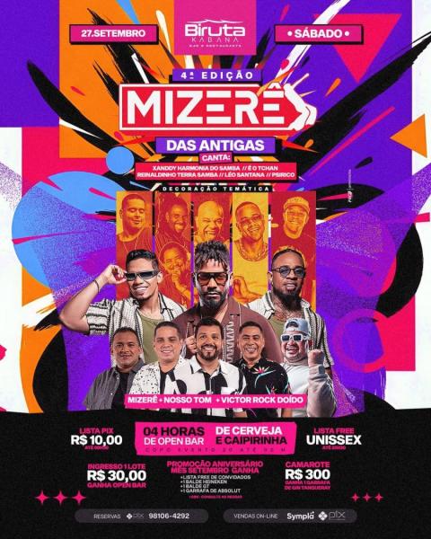 Mizerê, Nosso Tom e Victor Rock Doido - 4º Mizerê das Antigas 2025