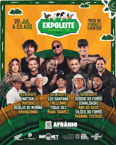 Nattan, Tarcísio, Desejo de Menina e Branquinho - ExpoLeite 2025